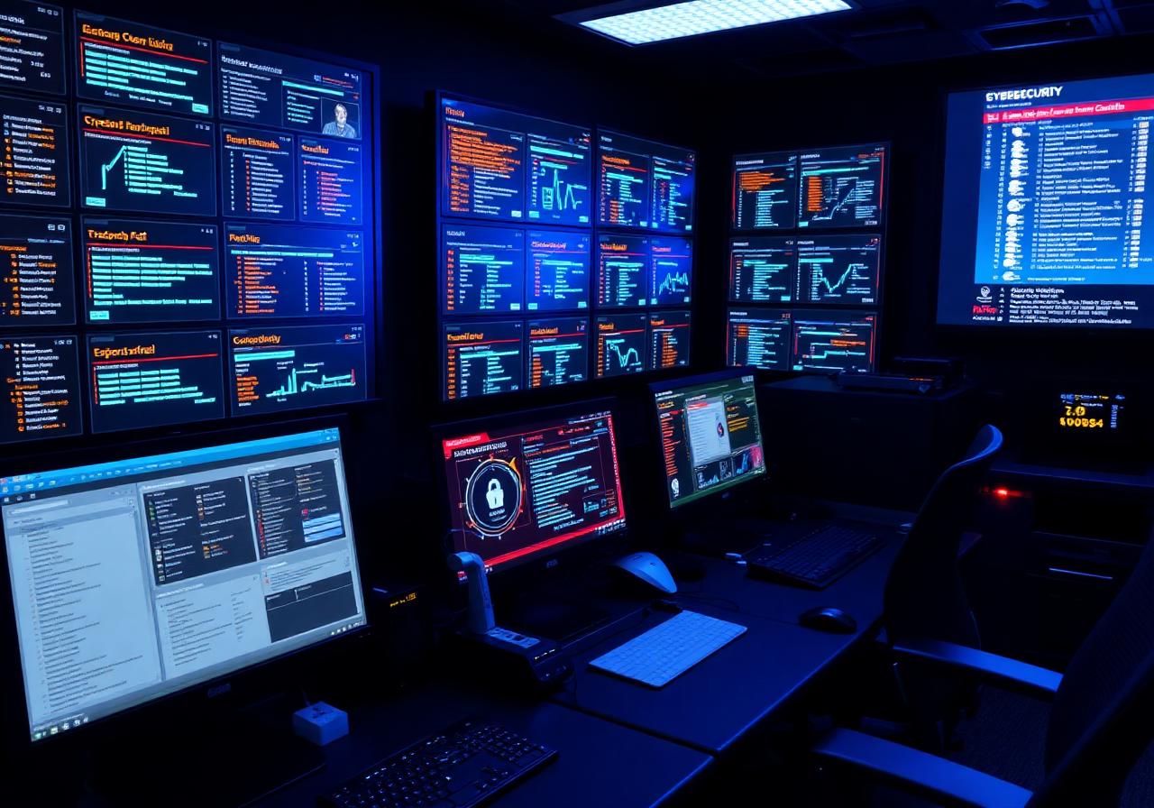 หน้าจอ Cybersecurity Operations Center