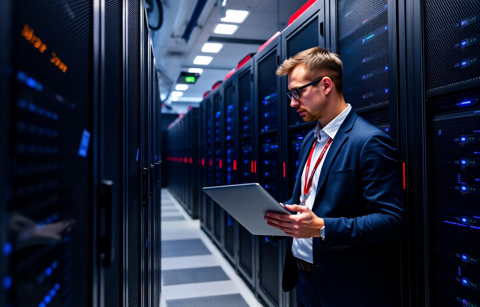 IT auditor ตรวจสอบระบบในศูนย์ข้อมูล